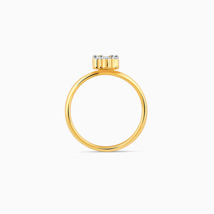 Gold Elegant Spark Diamond Ring