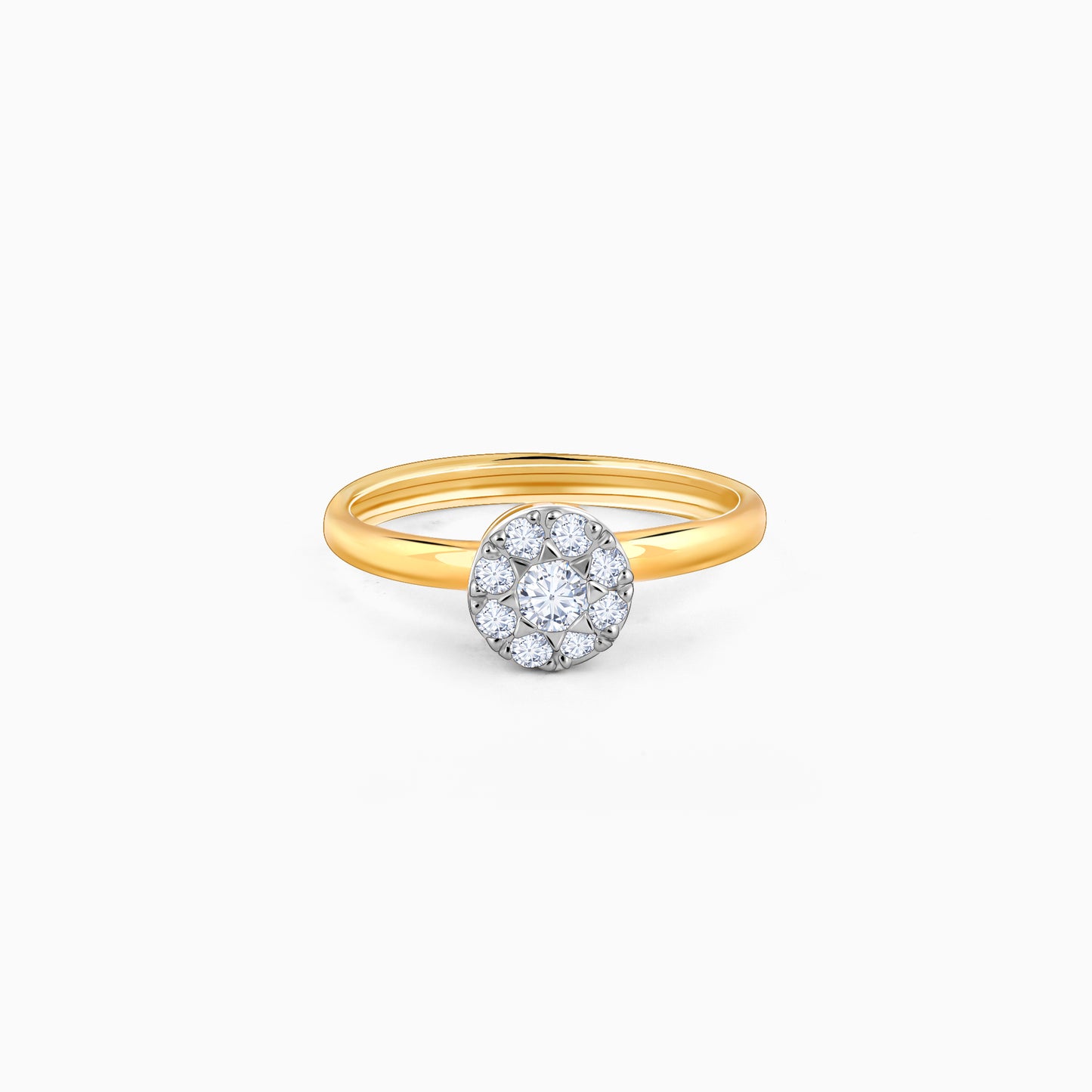 Gold Organic Radiance Diamond Ring