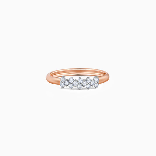 Rose Gold Bunch of Grace Diamond Ring