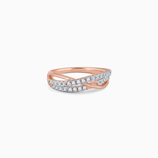 Rose Gold Aceno Diamond Ring