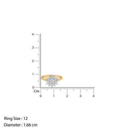 Gold Sunflower Radiance Diamond Ring