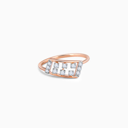 Rose Gold Glimmer Diamond Ring