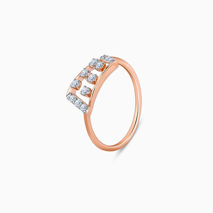 Rose Gold Glimmer Diamond Ring