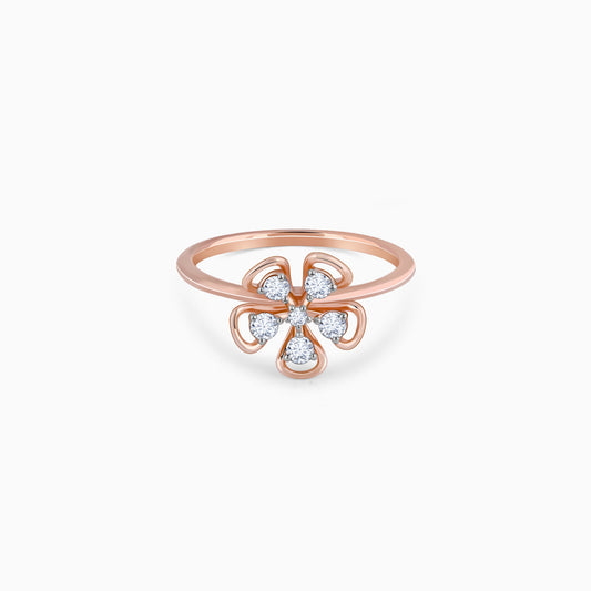 Rose Gold Cute Bloom Ring