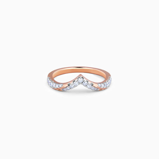 Rose Gold Vanki Love Diamond Ring