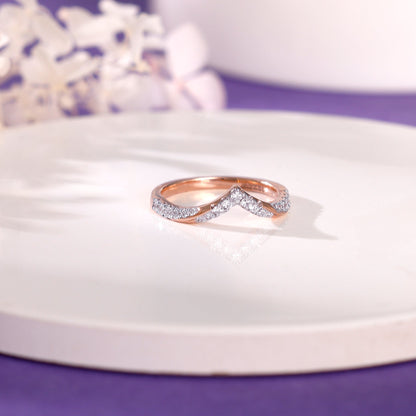 Rose Gold Vanki Love Diamond Ring