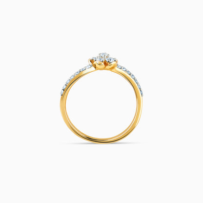 Gold Floret Glory Diamond Ring