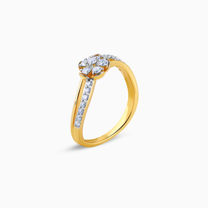 Gold Floret Glory Diamond Ring