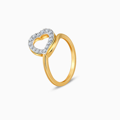 Gold Love Pop Diamond Ring