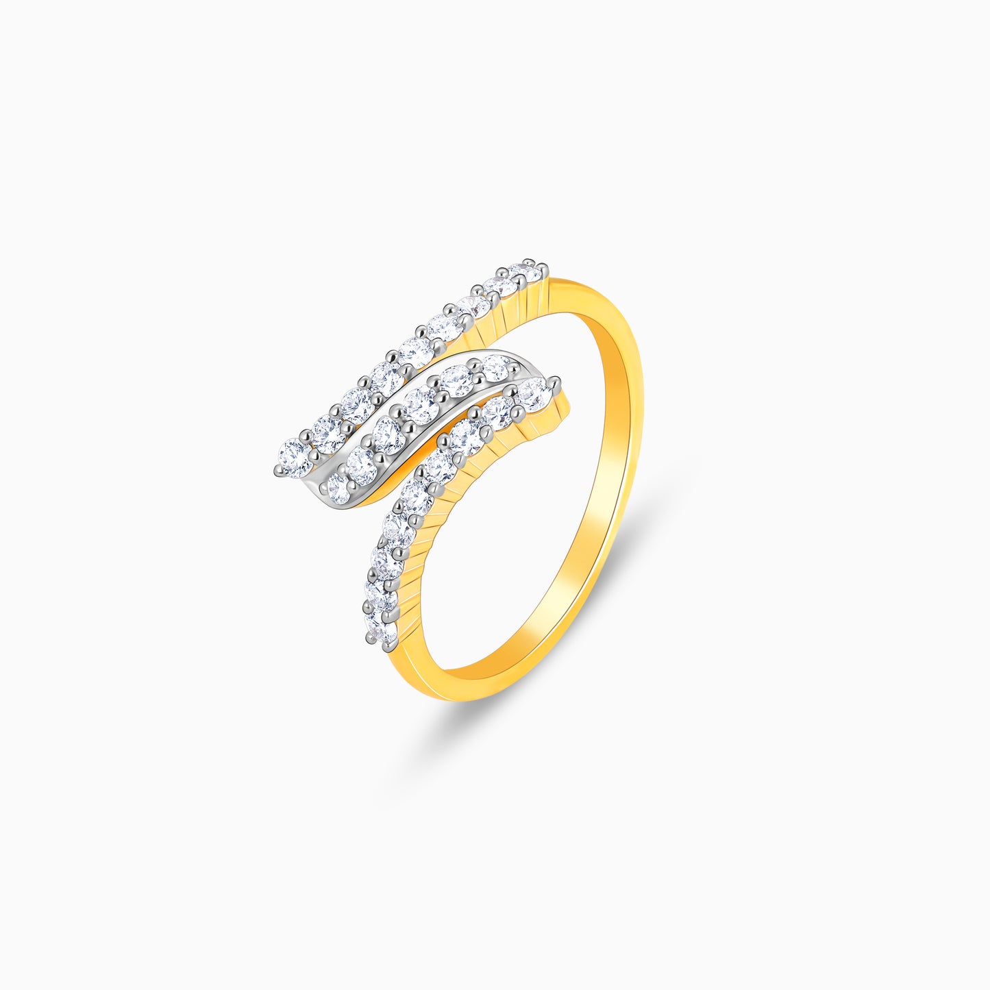 Gold Calm Cascade Diamond Ring