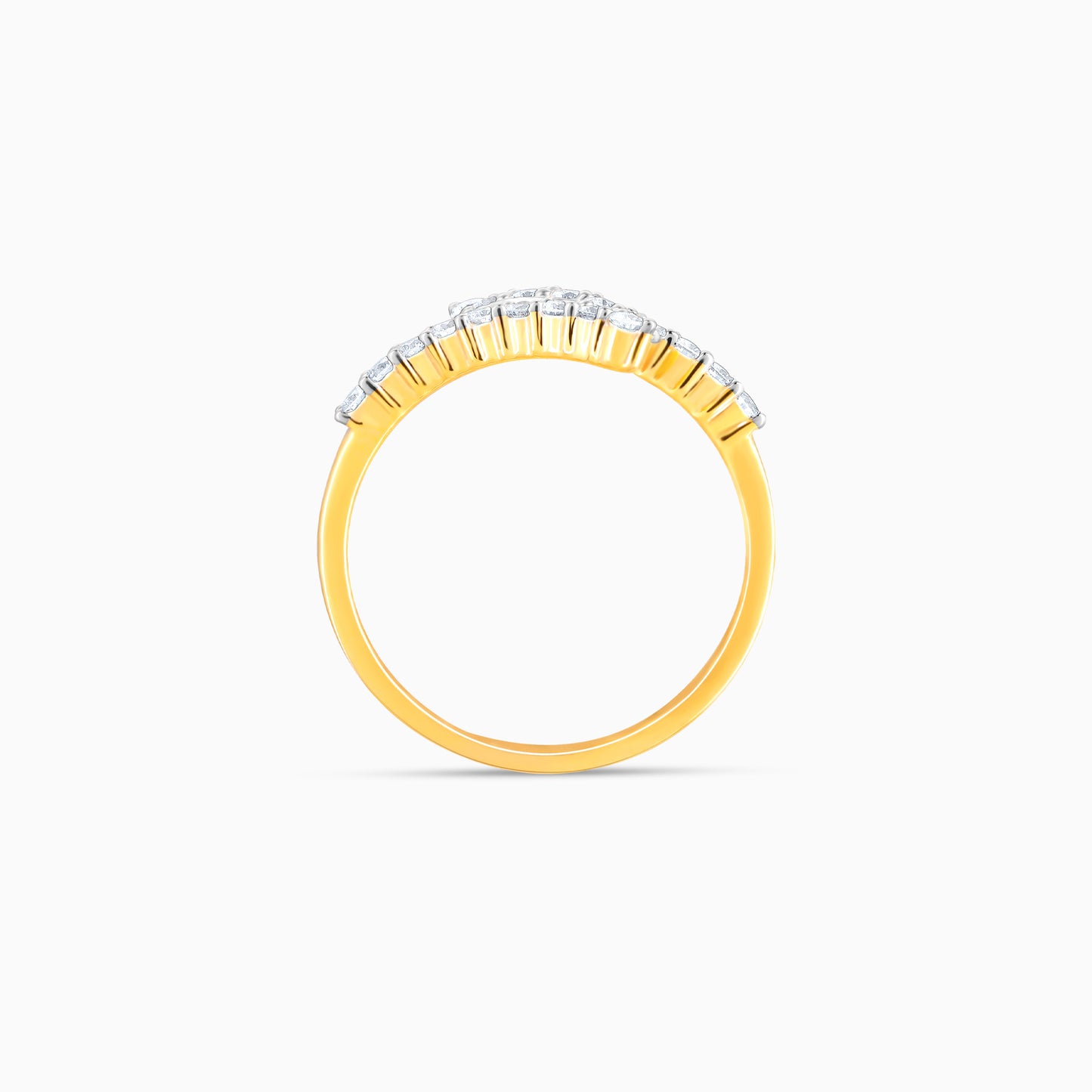 Gold Calm Cascade Diamond Ring