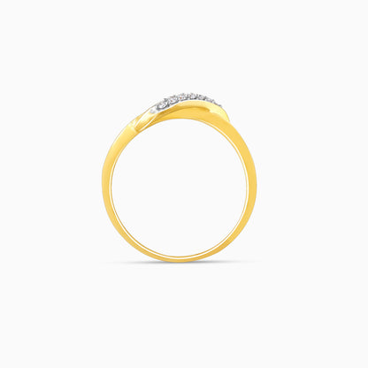 Gold Ocean's Flow Diamond Ring