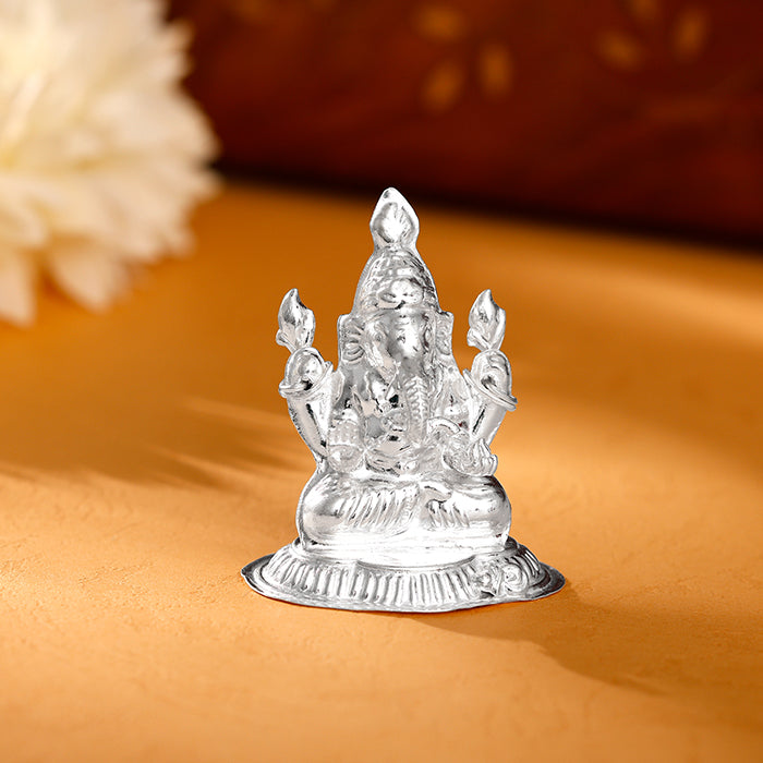 Silver Lord Ganesha Idol