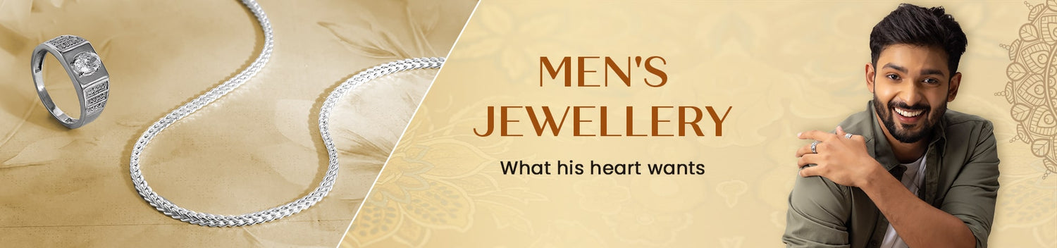 Buy Silver Jewellery for Men Online in India | Silver Chains | Silver ...