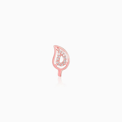 Rose Gold Aam Nose Pin (Clip on)