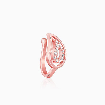 Rose Gold Aam Nose Pin (Clip on)