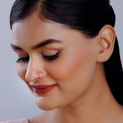 Rose Gold Aamram Nose Pin (Clip on)