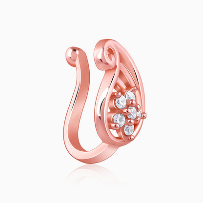 Rose Gold Aamram Nose Pin (Clip on)