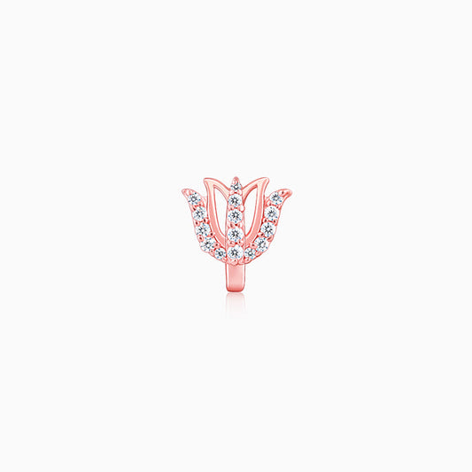 Rose Gold Thamara Nose Pin (Clip on)