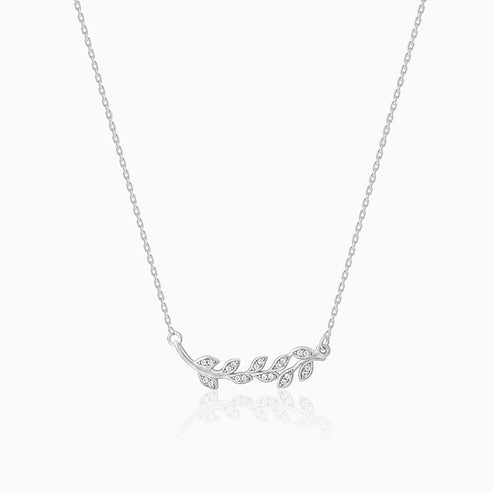 Anushka Sharma Silver Leaf Necklace – GIVA Jewellery