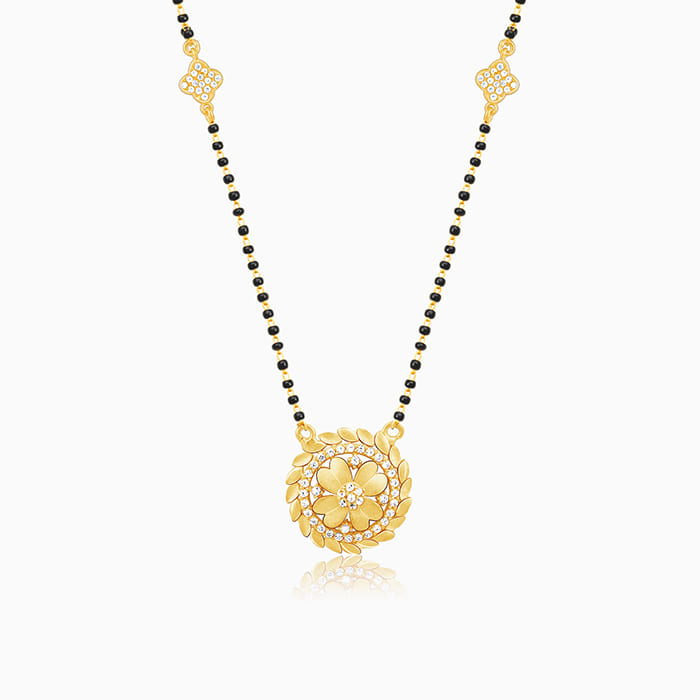 Golden Fragrant Flower Mangalsutra