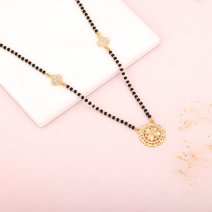 Golden Fragrant Flower Mangalsutra