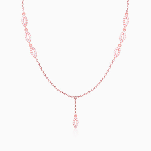 Rose Gold Opulent Oval Necklace