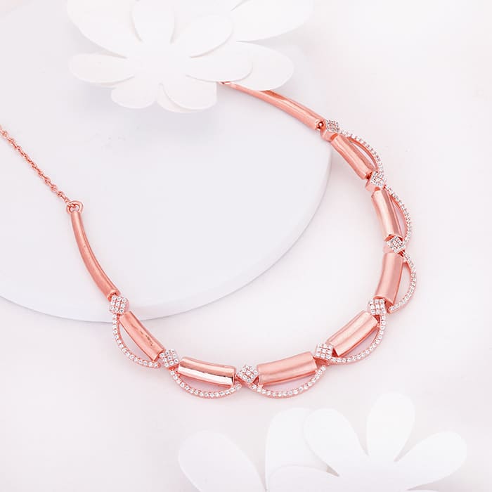 Rose Gold Hope and Happiness Necklace