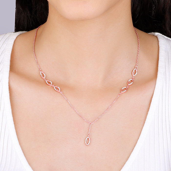 Rose Gold Regal Radiance Necklace