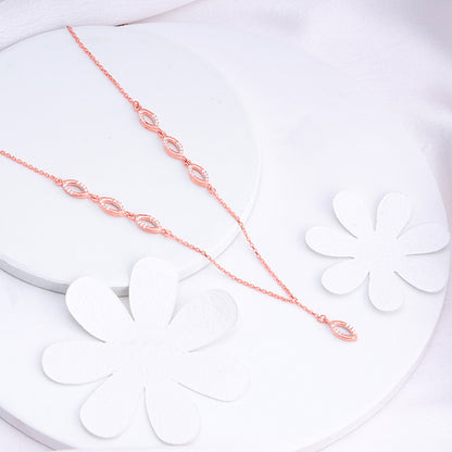 Rose Gold Regal Radiance Necklace