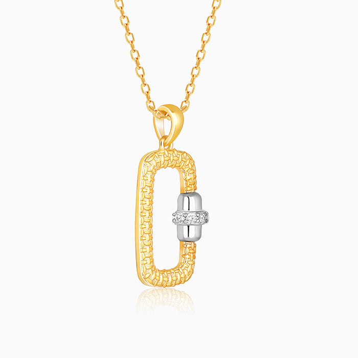 Golden League Pendant With Link Chain For Him