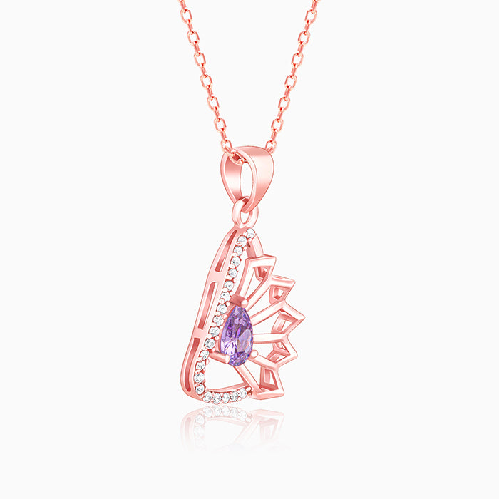 Rose Gold Notre Dame Pendant With Link Chain – GIVA Jewellery