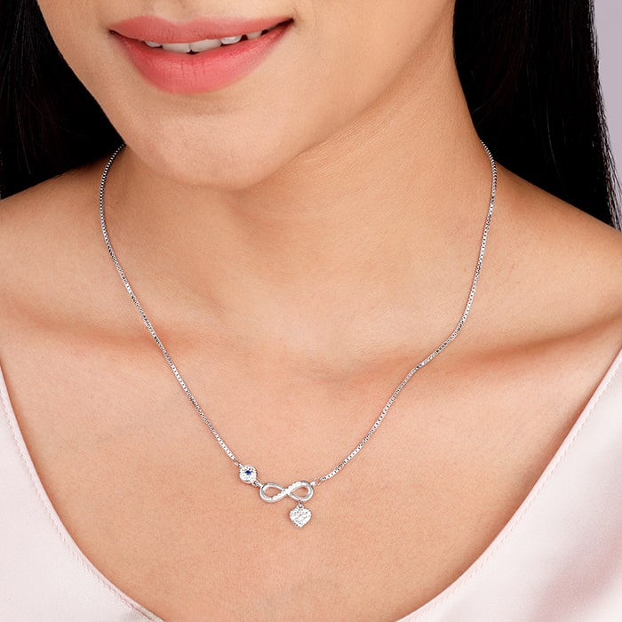 Silver Infinity Love Necklace