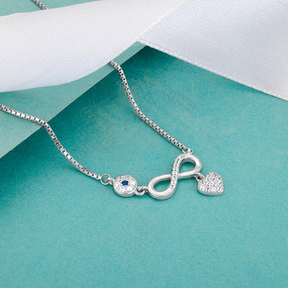 Silver Infinity Love Necklace