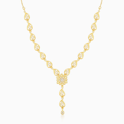 Golden Glorious Flower Necklace