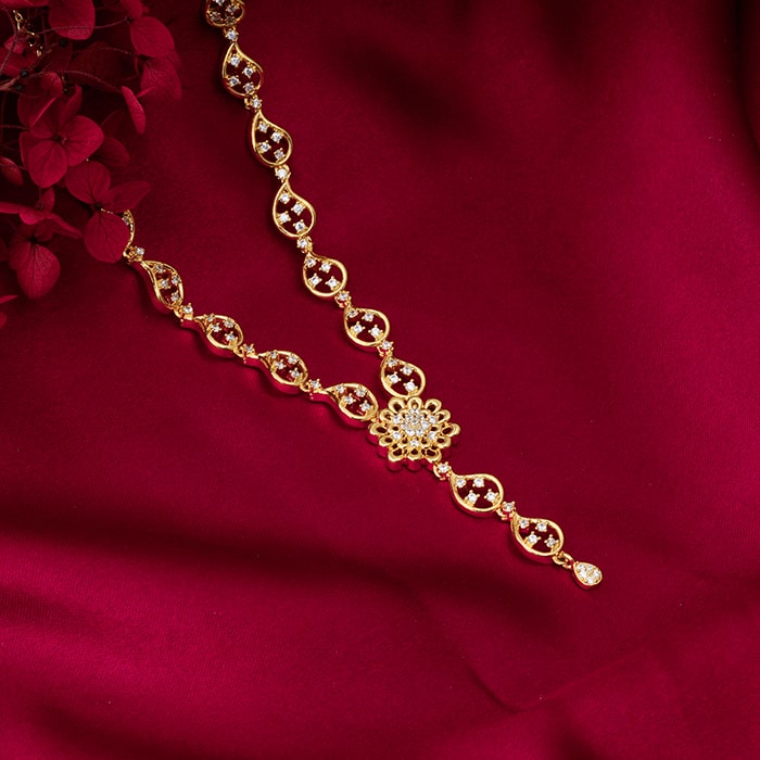 Golden Glorious Flower Necklace