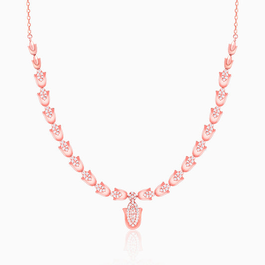 Rose Gold Classic Hamsa Necklace