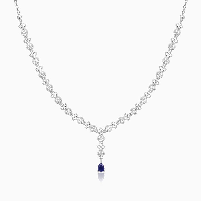 Silver Square Opulence Necklace