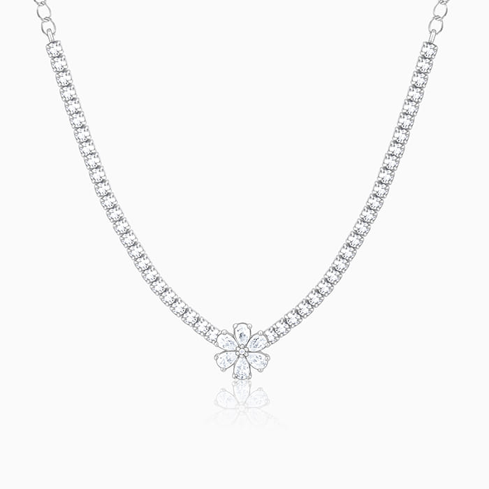 Silver Virtuous Flora Necklace