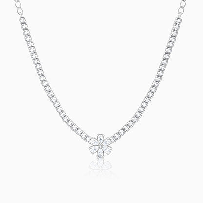 Silver Virtuous Flora Necklace