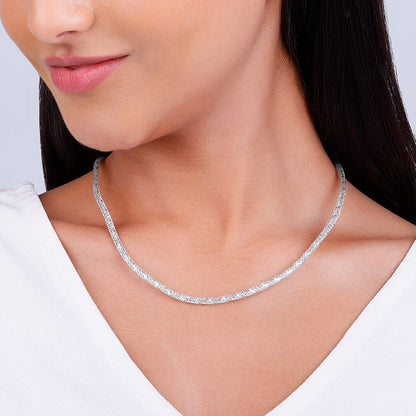 Silver Chunky Shine Necklace