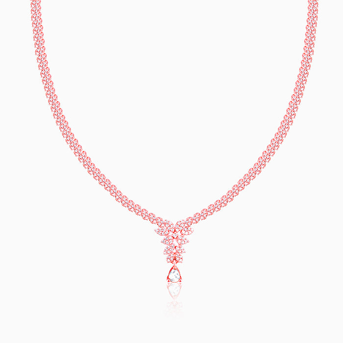 Rose Gold Bridal Floral Necklace – GIVA Jewellery