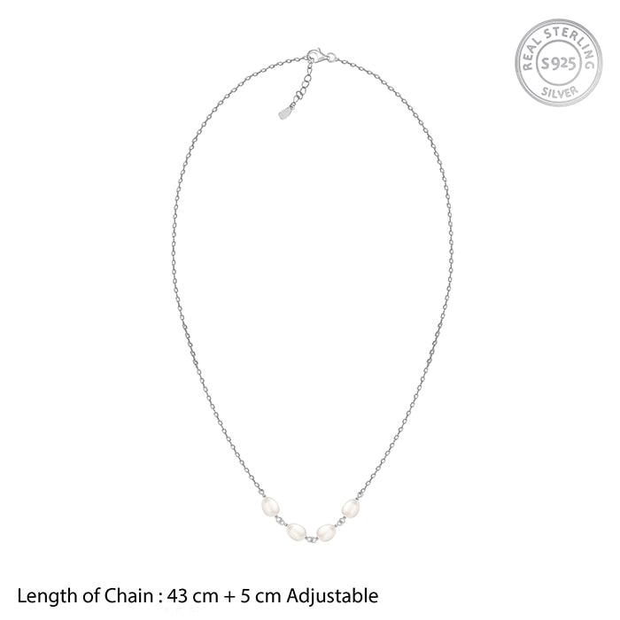 Dainty Layered Crescent Moon Necklace - Silver – Pineapple Lain Boutique