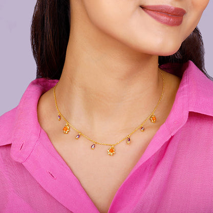 Golden Classic Bell Mallow Necklace