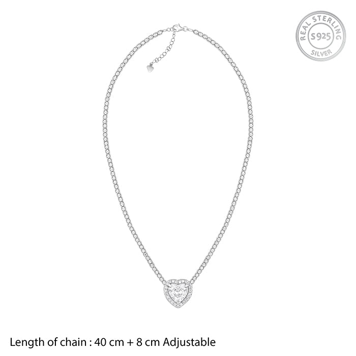 Marylebone 9k White Gold Chain Necklace | Astrid & Miyu Necklaces