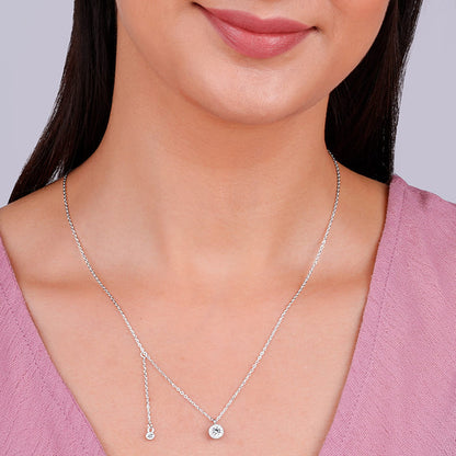 Silver Drip of Delight Necklace