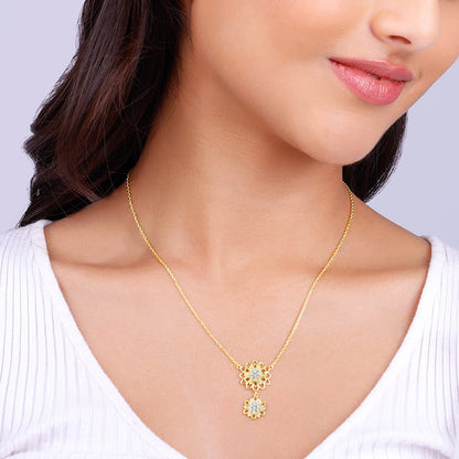 Golden Blooming Flower Necklace