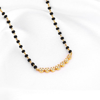 Golden Arc of Flowers Mangalsutra