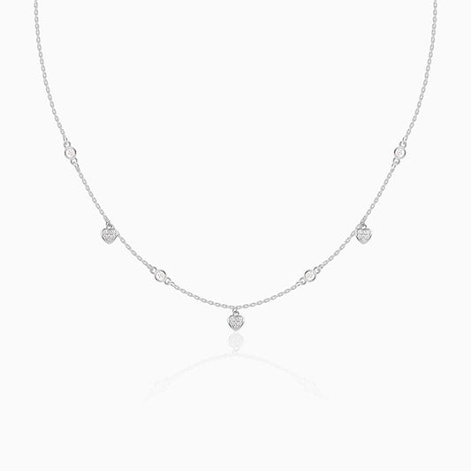 Silver Heart Charm Necklace