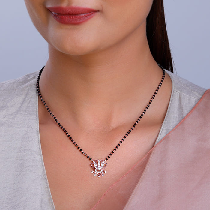 Rose Gold Damara Mangalsutra